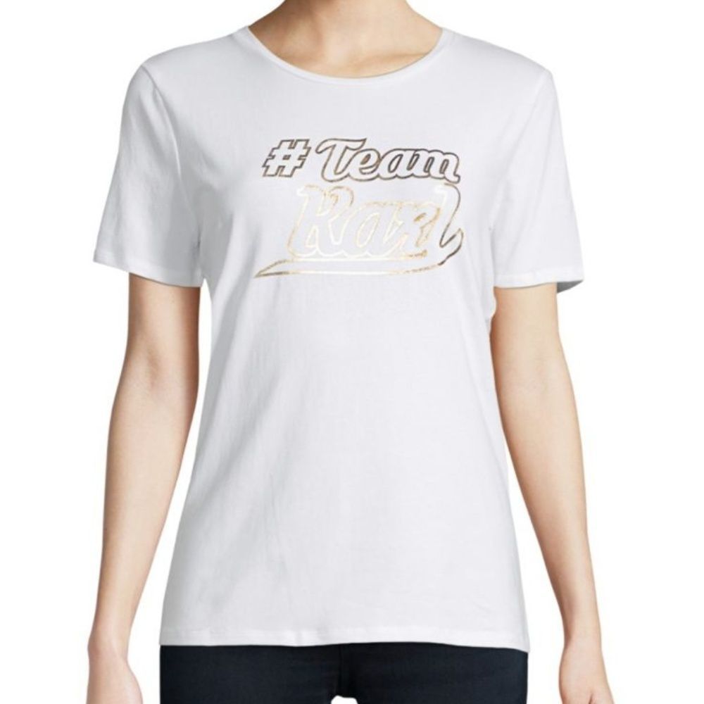 Karl Lagerfeld White Team Karl Tee-L